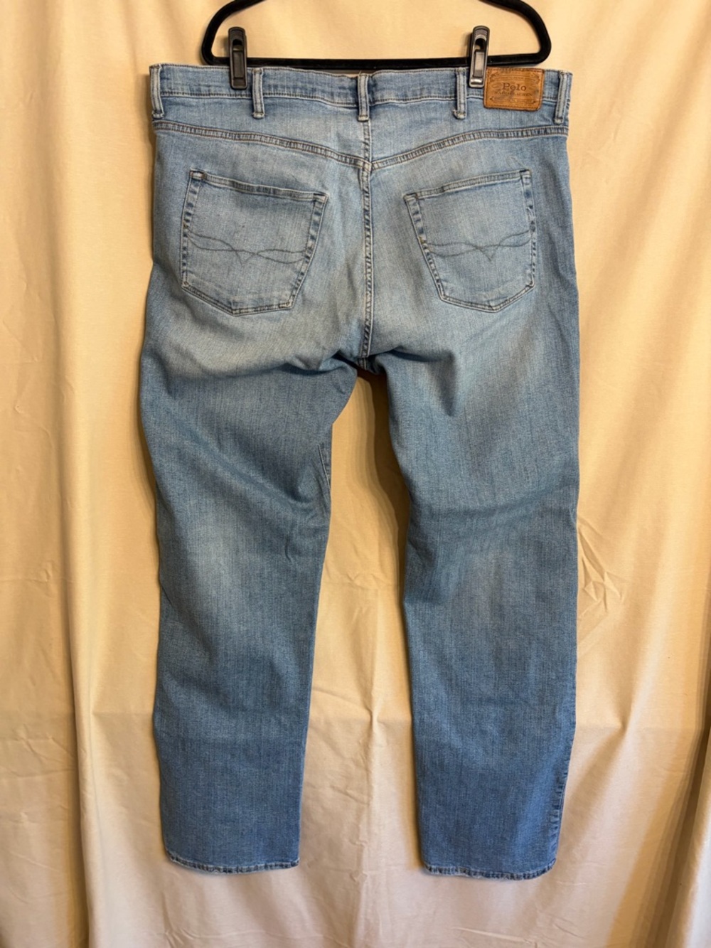 Polo Ralph Lauren Men’s Jeans Light Blue Relaxed Fit 44 x 34 Classic Timeless - Picture 6 of 12